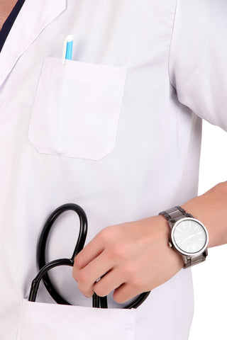 Men's Half-Sleeves Lab Coat Apron: Precision Essential for Medicos